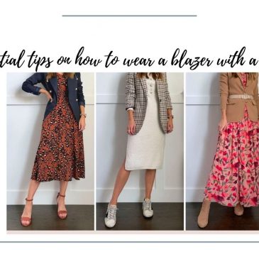 Essential tips on how to wear a blazer with a dress